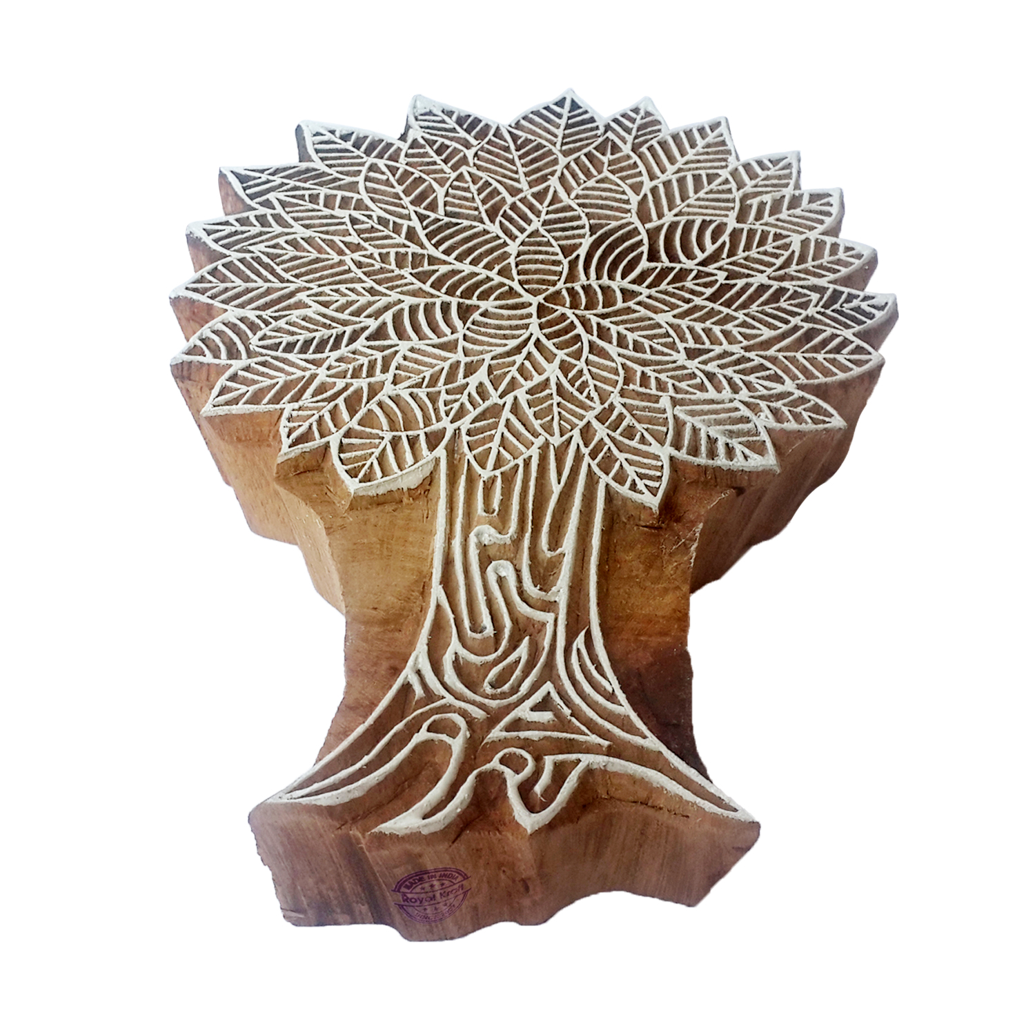 Tree Block Printing Stamps (Big), Large Tree Wooden Printing Blocks