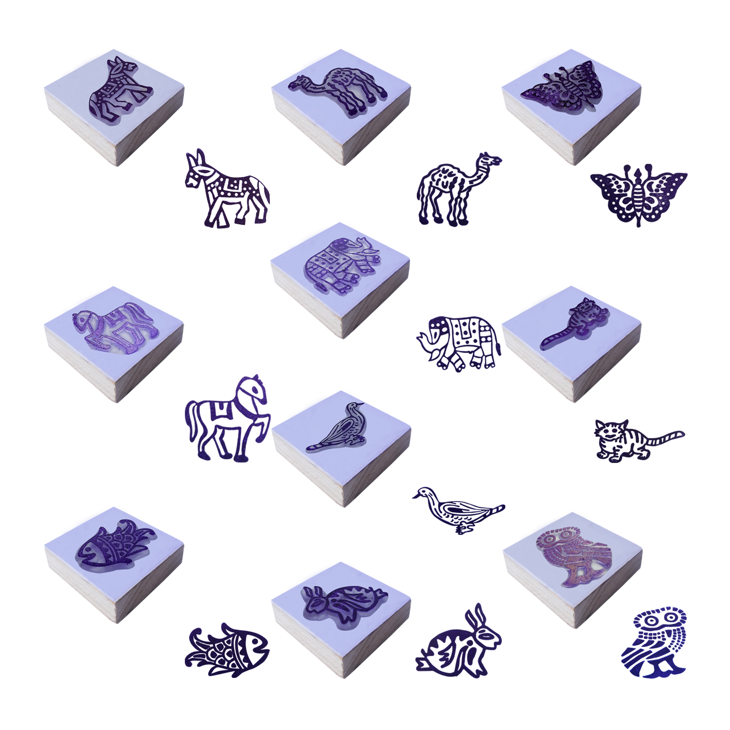 Animal Rubber Stamp