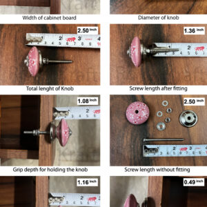 Vintage Hand Painted Ceramic Pull Knobs for Kitchen Cabinet, Door & Drawer, Wardrobe, Cupboard (Set of 10) - Image 5