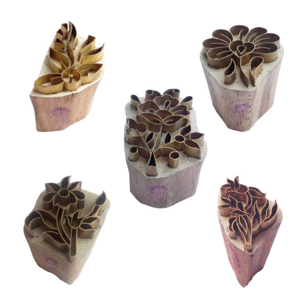 Floral Brass Stamps - Set