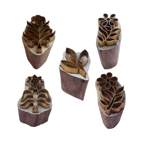 Floral Brass Stamps - Set