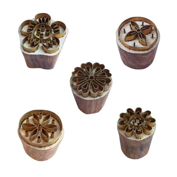 Floral Brass Stamps - Set