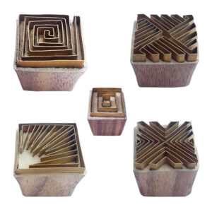 Square Brass Stamps - Set