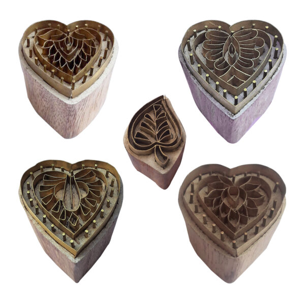 Heart Brass Stamps - Set