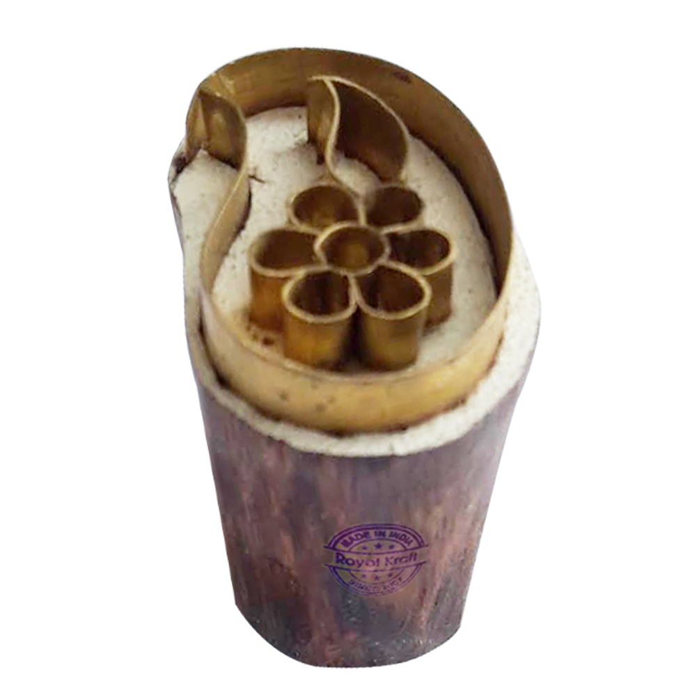 Royal kraft Jaipuri Pattern Paisley Wooden Brass Stamp