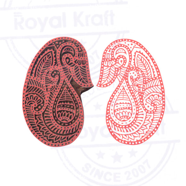 Paisley Wooden Stamps - Big