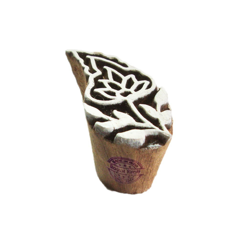 Royal kraft Wooden Stamp Floral Printing Block