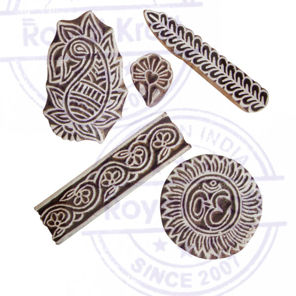 Floral Wooden Stamps - Set