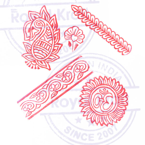 Floral Wooden Stamps - Set
