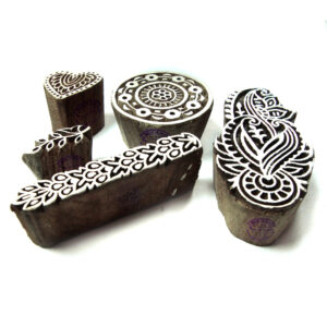 Floral Wooden Stamps - Set