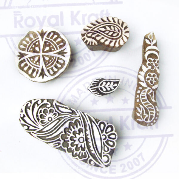 Paisley Wooden Stamps - Set