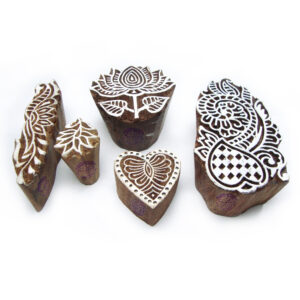 Floral Wooden Stamps - Set