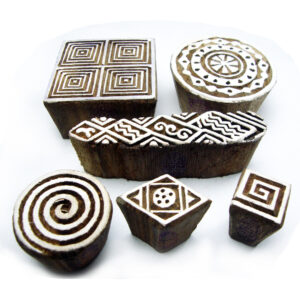 Square Wooden Stamps - Set