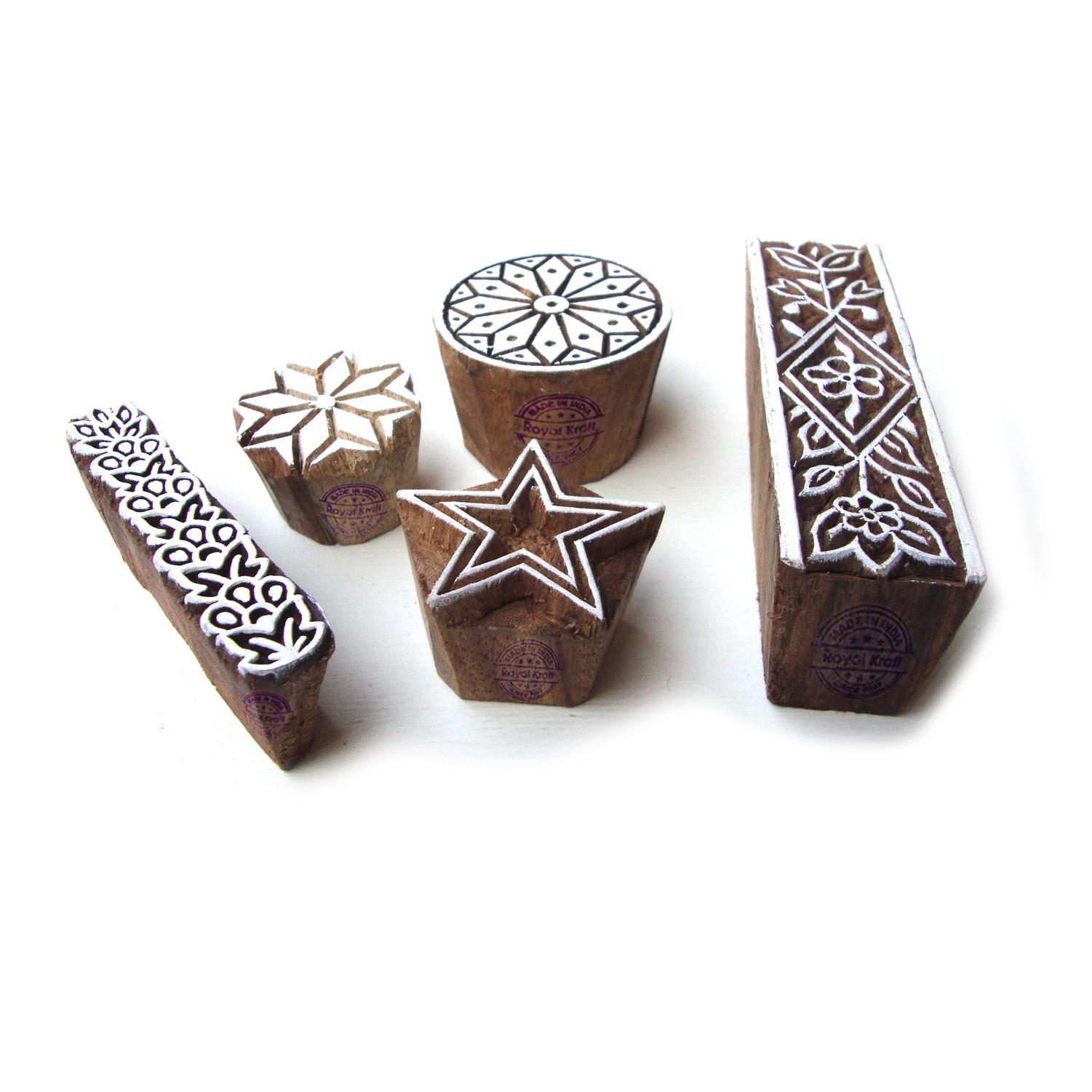 Star Wooden Stamps - Set
