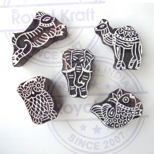 Animal Wooden Stamps - Set