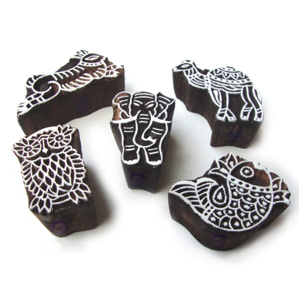 Animal Wooden Stamps - Set