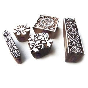 Floral Wooden Stamps - Set