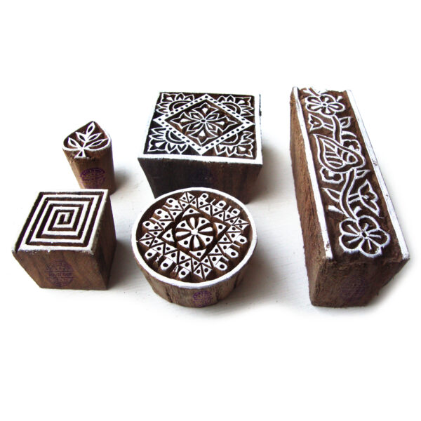 Square Wooden Stamps - Set
