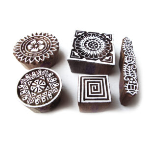 Square Wooden Stamps - Set