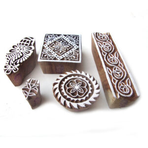 Floral Wooden Stamps - Set