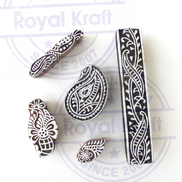 Paisley Wooden Stamps - Set