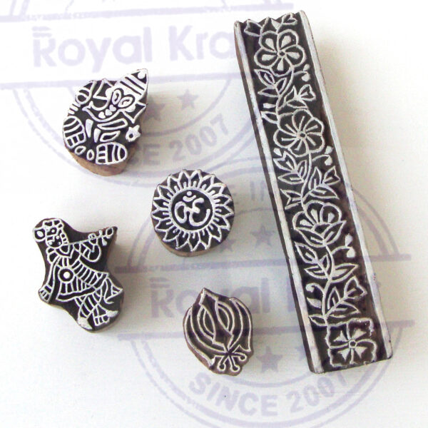 Round Wooden Stamps - Set