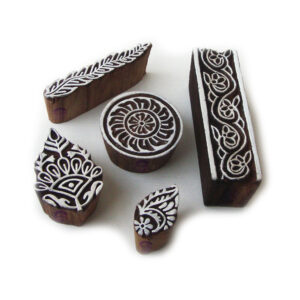 Floral Wooden Stamps - Set