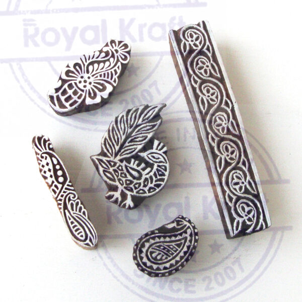 Paisley Wooden Stamps - Set