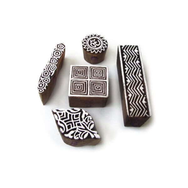 Indian Wooden Stamps - Set
