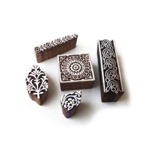 Floral Wooden Stamps - Set