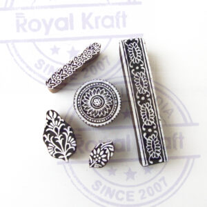 Floral Wooden Stamps - Set