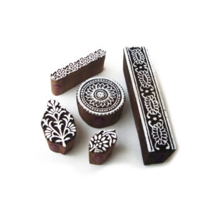 Floral Wooden Stamps - Set