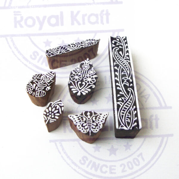 Indian Wooden Stamps - Set