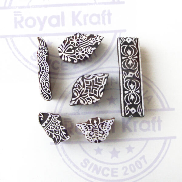 Indian Wooden Stamps - Set