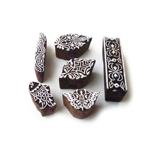 Indian Wooden Stamps - Set