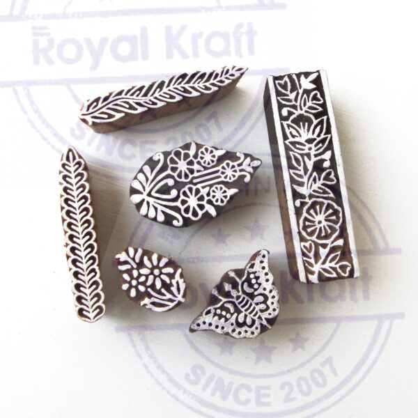 Indian Wooden Stamps - Set