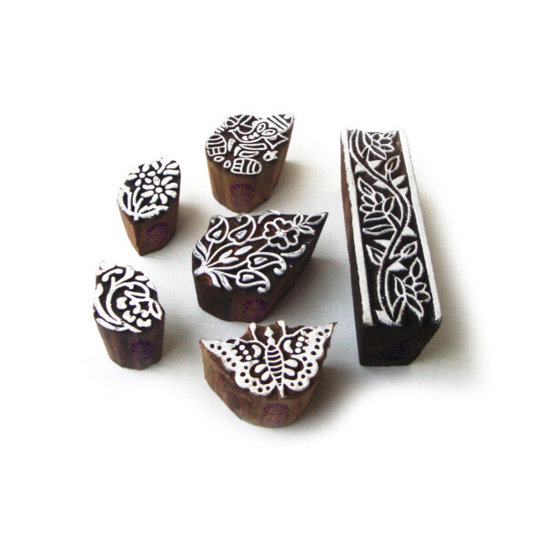 Indian Wooden Stamps - Set