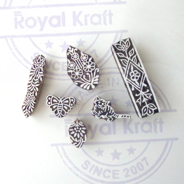 Indian Wooden Stamps - Set