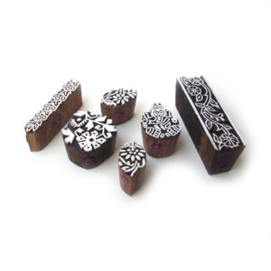 Floral Wooden Stamps - Set