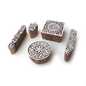 Floral Wooden Stamps - Set