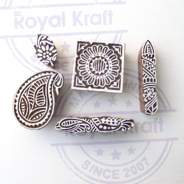 Paisley Wooden Stamps - Set