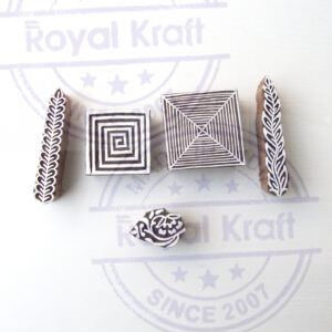 Square Wooden Stamps - Set