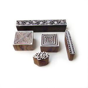 Square Wooden Stamps - Set