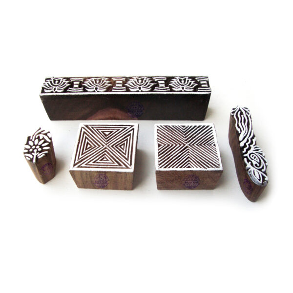 Square Wooden Stamps - Set