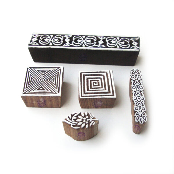 Square Wooden Stamps - Set