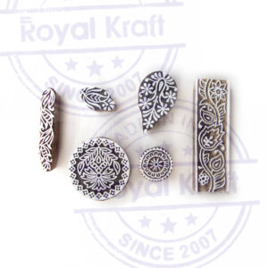 Floral Wooden Stamps - Set