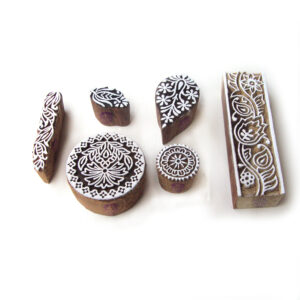 Floral Wooden Stamps - Set