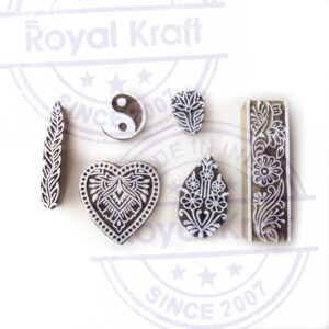 Floral Wooden Stamps - Set