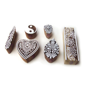 Floral Wooden Stamps - Set
