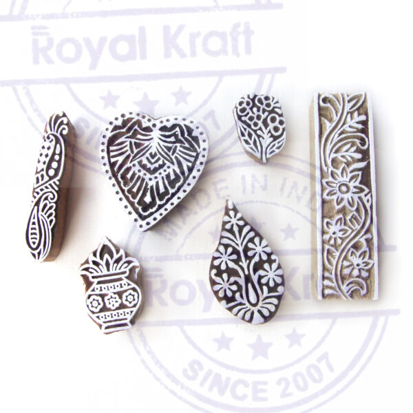 Indian Wooden Stamps - Set